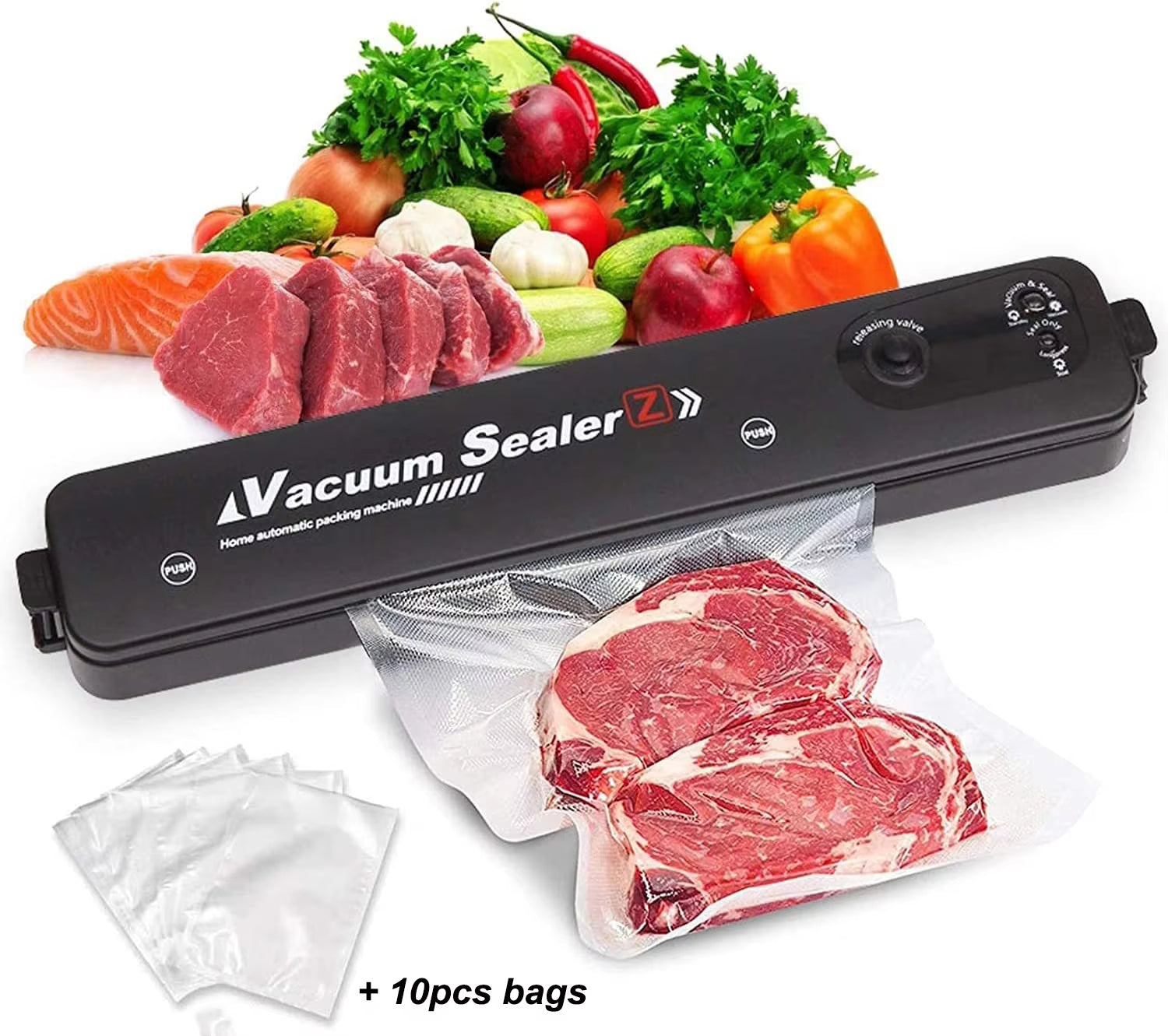 Mijia Automatic Food Vacuum Machine Commercial Household Sealing Packaging Machine Food Preservation Vacuum Sealer Kitchen Tool